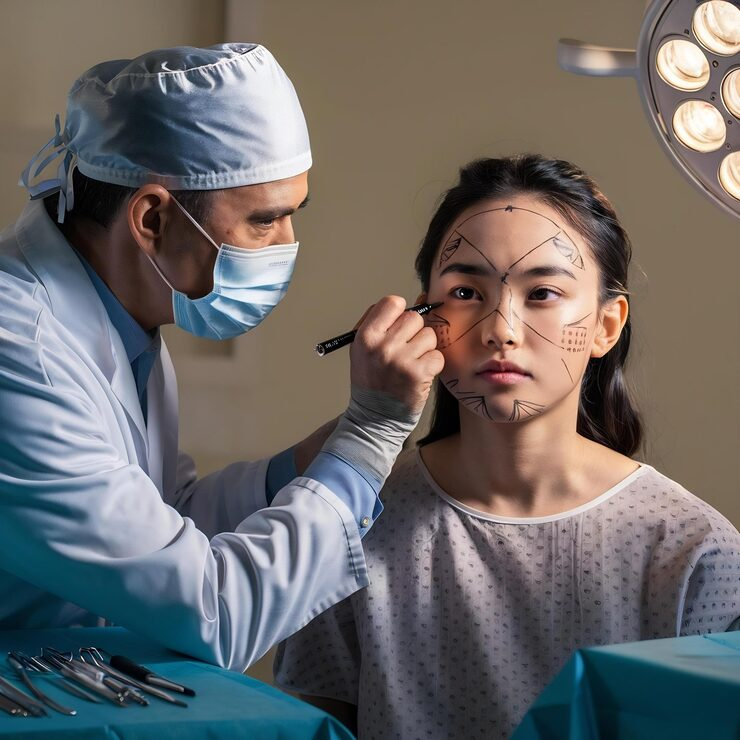 Facial Cosmetic Surgery Consultation and Treatment Planning